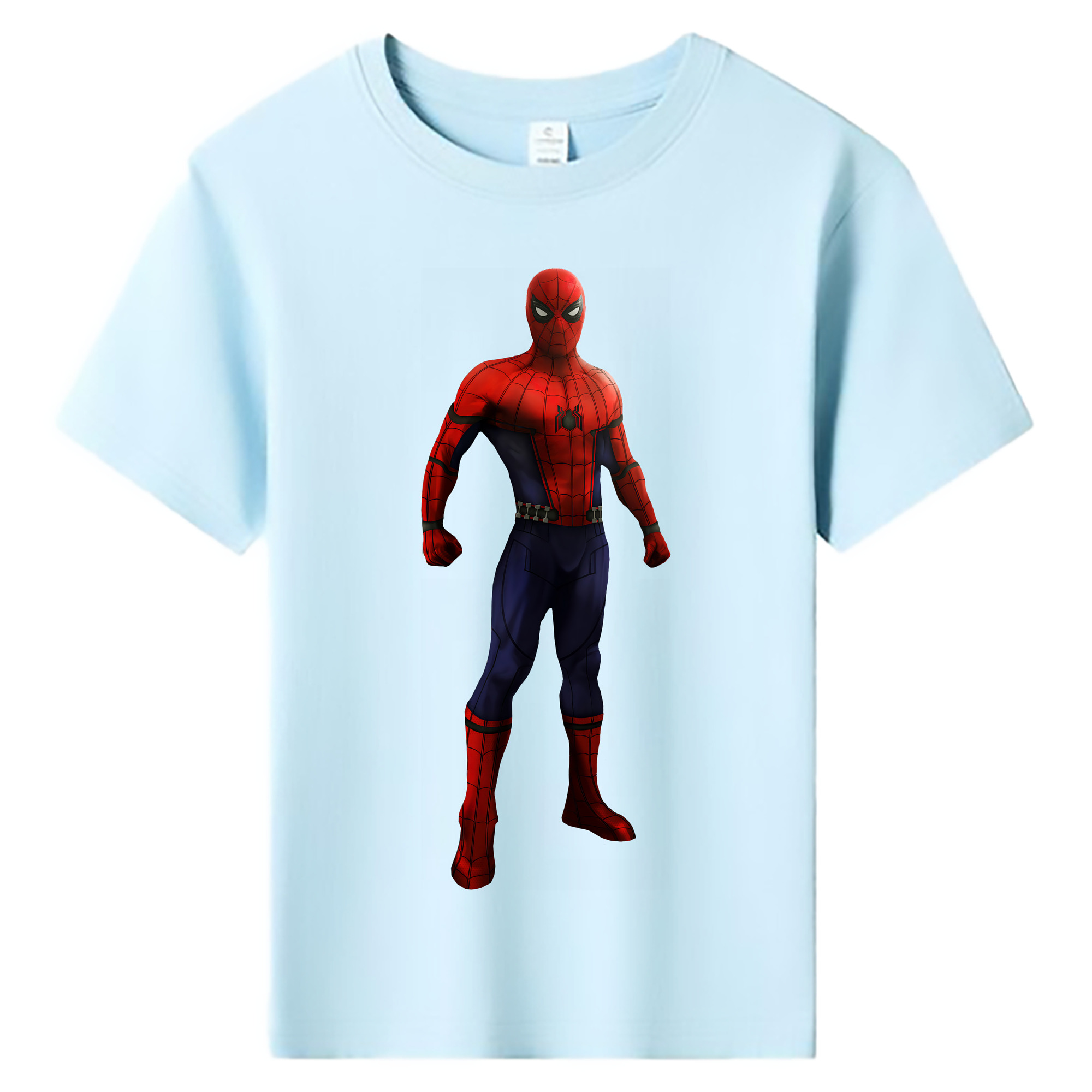 （画像用） Spider Man スパイダーマン 綿100％キッズTシャツ（フロントプリント）